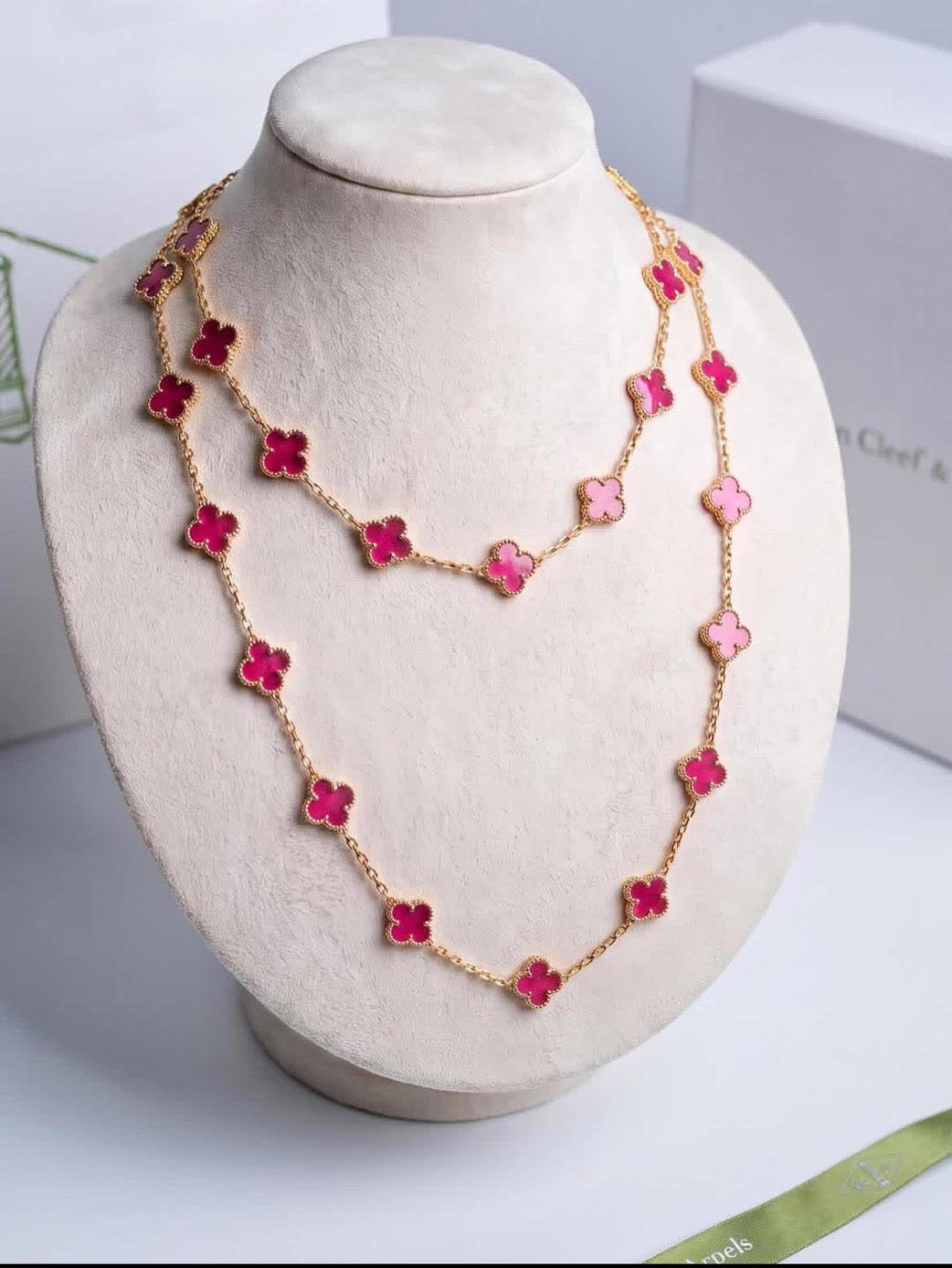 Van Cleef & Arpels Alhambra Pink Gold Earrings